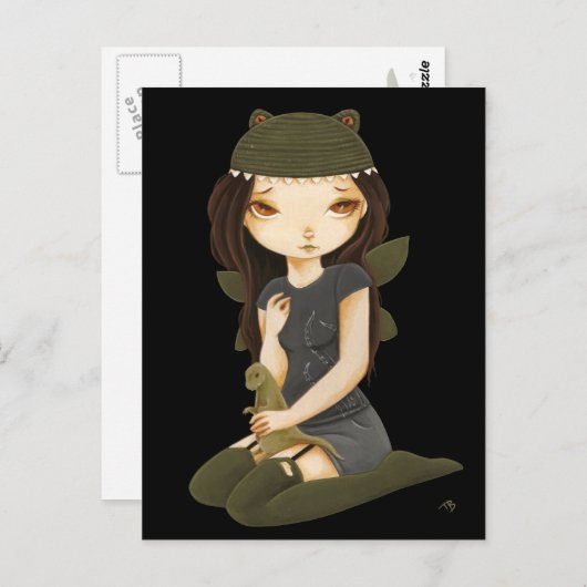 Monsters - Dinosaur-monster Briefkaart (Voorkant / Achterkant)