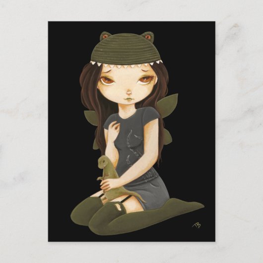 Monsters - Dinosaur-monster Briefkaart (Voorkant)