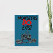 Monsters Do Exist Werlifting Motivational _1 Kaart (Voorkant)