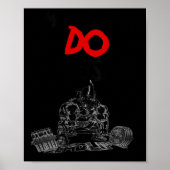 Monsters Do Exist Werlifting Motivational _1  Poster (Voorkant)