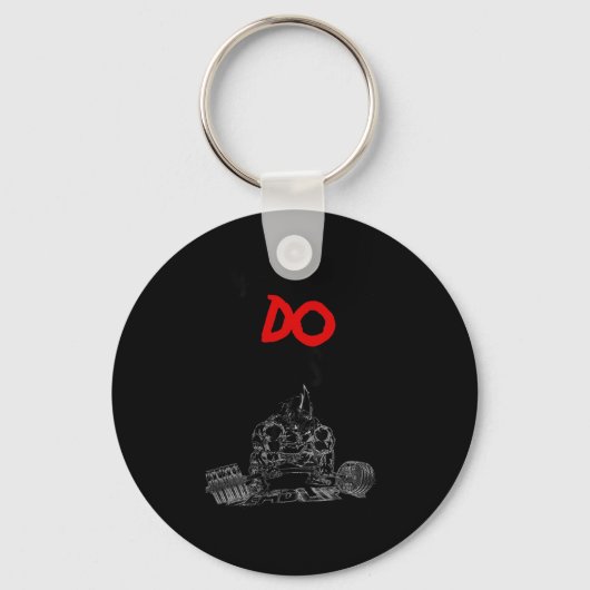 Monsters Do Exist Werlifting Motivational _1 Sleutelhanger (Voorkant)