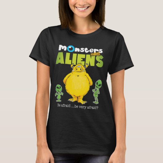 Monsters en Aliens V2 T-shirt (Voorkant)
