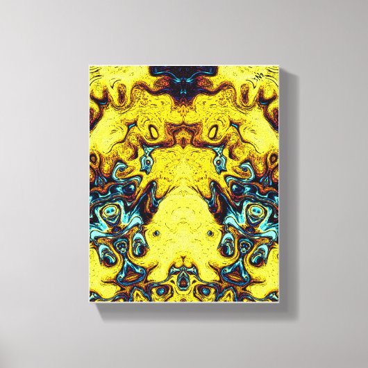 Monsters en goden epische scène canvas afdruk (Voorkant)