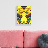 Monsters en goden epische scène canvas afdruk (Insitu (Woonkamer))