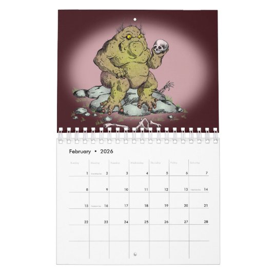 Monsters en meer kalender (Feb 2026)