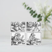 Monsters geboren uit de Deluge Briefkaart (Staand voorkant)