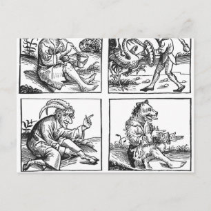 Monsters geboren uit de Deluge Briefkaart