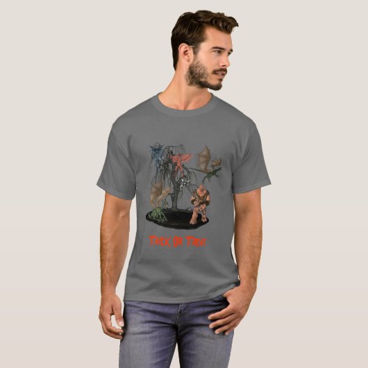 Monsters Goblins Creatures Halloween T-Shirt (Voorkant volledig)