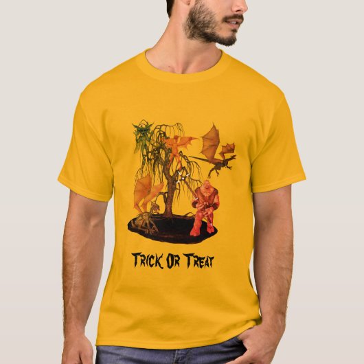 Monsters Goblins Creatures Halloween T-shirt (Voorkant)