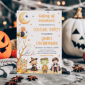 Monsters Halloween Kostuum Verjaardag Kaart