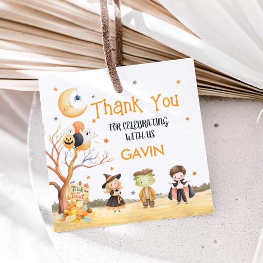 Monsters Halloween Kostuum Verjaardagsplein Bedankjes Labels