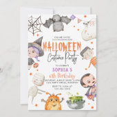 Monsters Halloween Kostuumfeest Verjaardag Kaart (Voorkant)