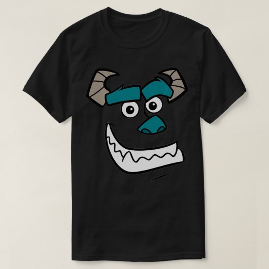 Monsters Halloween Sulley Gezicht Kostuum T-shirt (Design voorkant)