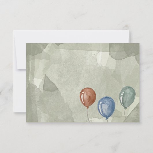 Monsters Happy Birthday kind Wenskaart Kaart (Achterkant)