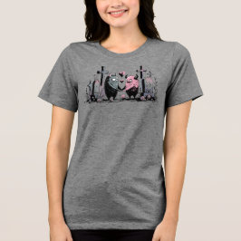 Monsters in de liefde Tri-Blend shirt