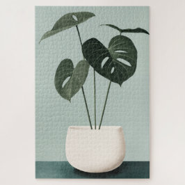 Monsters in een witte pot legpuzzel