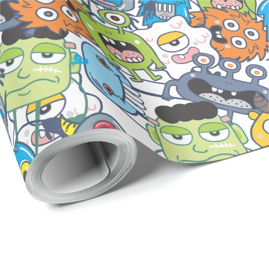 Monsters in the Box TR Cadeaupapier (Rol Hoek)