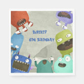 Monsters kinderen Birthday Servet (Voorkant)
