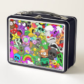 Monsters Leuke Karakters Halloween Patroon (Voorkant)