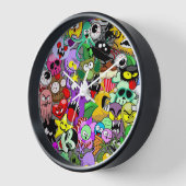 Monsters Leuke Karakters Halloween Patroon (Hoek)