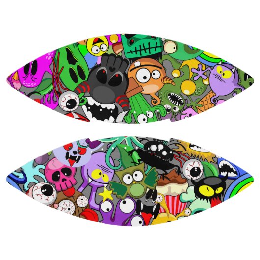 Monsters Leuke Karakters Halloween Patroon American Football (Panelen)