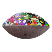 Monsters Leuke Karakters Halloween Patroon American Football (Gedraaid 270)