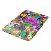 Monsters Leuke Karakters Halloween Patroon Badmat (Gekanteld)