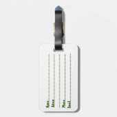 Monsters Leuke Karakters Halloween Patroon Bagagelabel (Achterkant verticaal)