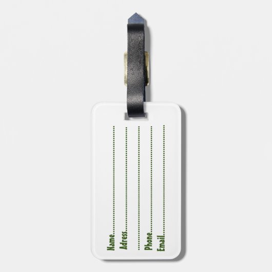 Monsters Leuke Karakters Halloween Patroon Bagagelabel (Achterkant verticaal)