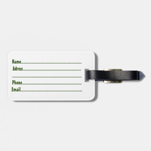 Monsters Leuke Karakters Halloween Patroon Bagagelabel (Achterkant horizontaal)