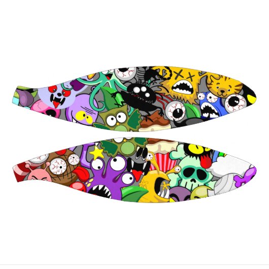 Monsters Leuke Karakters Halloween Patroon Basketbal (Panelen)