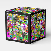 Monsters Leuke Karakters Halloween Patroon Bedankdoosjes (Voorkant Zijde)