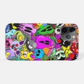 Monsters Leuke Karakters Halloween Patroon Case-Mate iPhone Case (Achterkant (horizontaal))