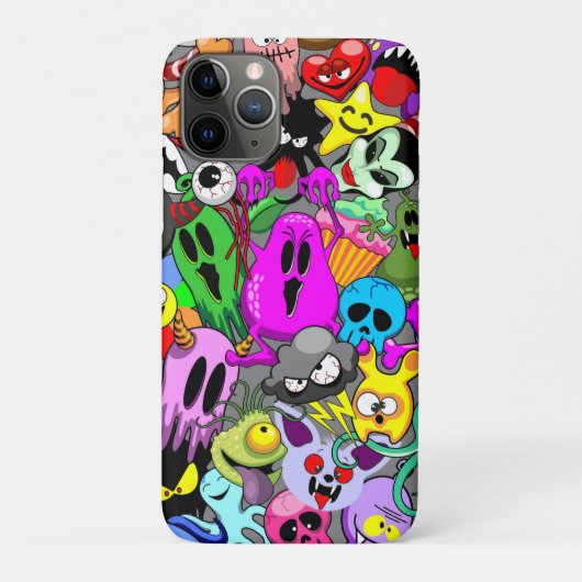 Monsters Leuke Karakters Halloween Patroon Case-Mate iPhone Case (Achterkant)