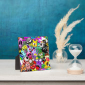 Monsters Leuke Karakters Halloween Patroon Fotoplaat (Insitu)