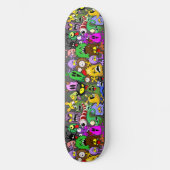 Monsters Leuke Karakters Halloween Patroon Persoonlijk Skateboard (Voorkant)