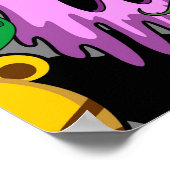 Monsters Leuke Karakters Halloween Patroon Poster (Hoek)