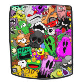 Monsters Leuke Karakters Halloween Patroon Rugtassen (Verwijderbaar gezicht)