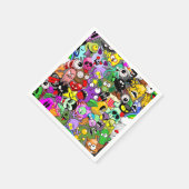 Monsters Leuke Karakters Halloween Patroon Servet (Hoek)