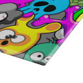 Monsters Leuke Karakters Halloween Patroon Snijplank (Hoek)