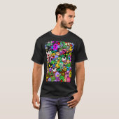 Monsters Leuke Karakters Halloween Patroon T-shirt (Voorkant volledig)