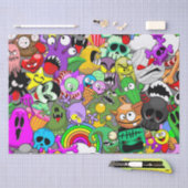 Monsters Leuke Karakters Halloween Patroon Tissuepapier (Craft)