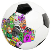 Monsters Leuke Karakters Halloween Patroon Voetbal (Drie kwart)