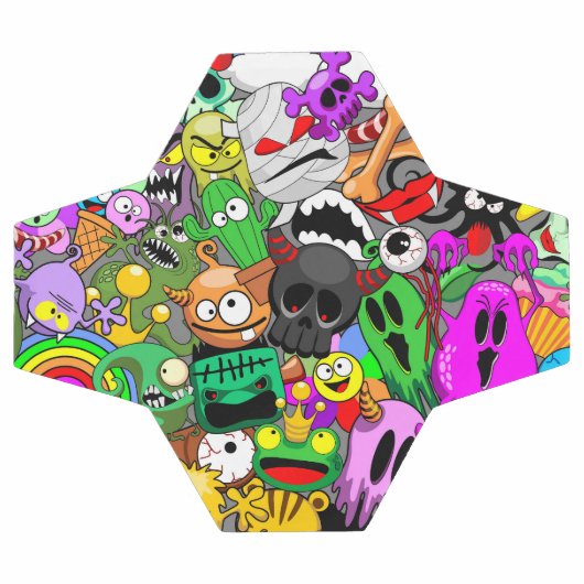 Monsters Leuke Karakters Halloween Patroon Voetbal (Enkel)