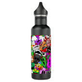 Monsters Leuke Karakters Halloween Patroon Waterfles (Links)