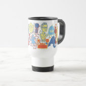 Monsters Love Tea Travel Mug Reisbeker (Voorkant rechts)