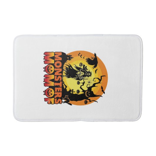 Monsters Moeder Halloween Monster Geest Skelet Spo Badmat (Voorkant)