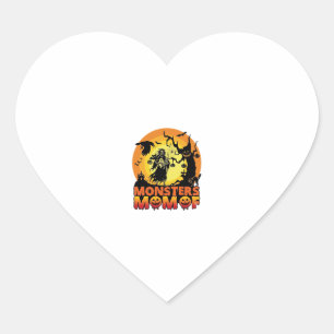 Monsters Moeder Halloween Monster Geest Skelet Spo Hart Sticker
