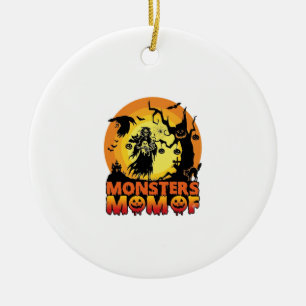 Monsters Moeder Halloween Monster Geest Skelet Spo Keramisch Ornament