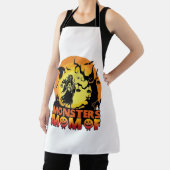 Monsters Moeder Halloween Monster Geest Skelet Spo Schort (Insitu)